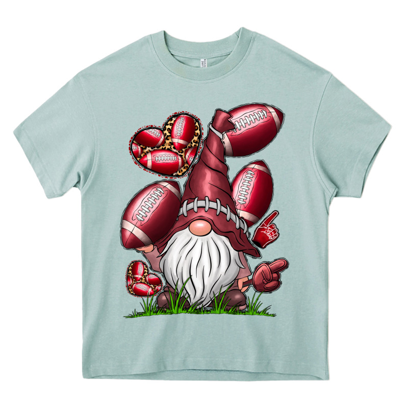American Football Gnome Heavy Core Tee by CowhideDigitalArt | Teevron
