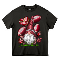 Asphalt American Football Gnome Heavy Core Tee - CowhideDigitalArt