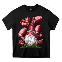 Black American Football Gnome Heavy Core Tee - CowhideDigitalArt