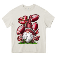 Cream American Football Gnome Heavy Core Tee - CowhideDigitalArt