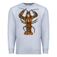 Heather Grey crawfish Premium Sweatshirt - FaDigitalArtStudio