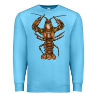 Ocean Blue crawfish Premium Sweatshirt - FaDigitalArtStudio