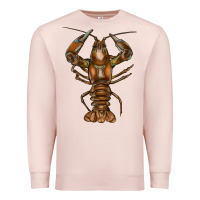 Pale Pink crawfish Premium Sweatshirt - FaDigitalArtStudio