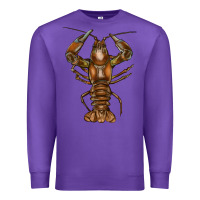 Purple crawfish Premium Sweatshirt - FaDigitalArtStudio
