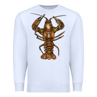 White crawfish Premium Sweatshirt - FaDigitalArtStudio