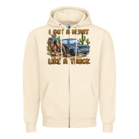 Sandshell i got a heart like a truck Zipper Hoodie - MaliasSmallBusiness