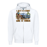 White i got a heart like a truck Zipper Hoodie - MaliasSmallBusiness