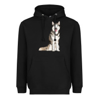Black husky Heavyweight Hoodie - RanaPortraitStore