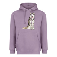 Lavender husky Heavyweight Hoodie - RanaPortraitStore