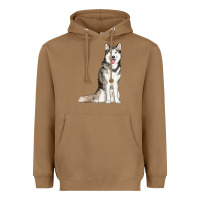 Toasted Coconut husky Heavyweight Hoodie - RanaPortraitStore