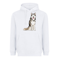 White husky Heavyweight Hoodie - RanaPortraitStore