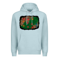 Blue Mist green buffalo plaid christmas background Premium Hoodie - AdoDesignShop
