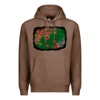 Chestnut green buffalo plaid christmas background Premium Hoodie - AdoDesignShop