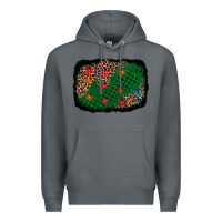 Rock green buffalo plaid christmas background Premium Hoodie - AdoDesignShop