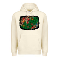 Sandshell green buffalo plaid christmas background Premium Hoodie - AdoDesignShop