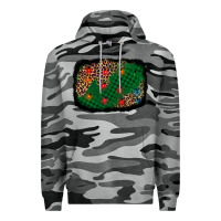 Slate Camo green buffalo plaid christmas background Premium Hoodie - AdoDesignShop