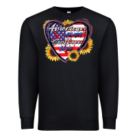Black American heart southern soul Premium Sweatshirt - CowGirlArtShop