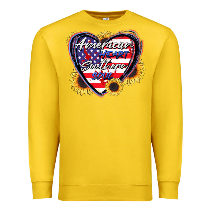 American Heart Southern Soul Premium Sweatshirt by CowGirlArtShop | Teevron