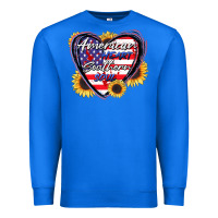 True Royal American heart southern soul Premium Sweatshirt - CowGirlArtShop
