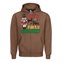 Chestnut lets get this party crackin Zipper Hoodie - MaliasSmallBusiness
