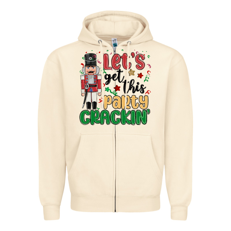 Lets Get This Party Crackin Zipper Hoodie by MaliasSmallBusiness | Teevron