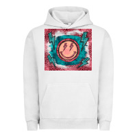 Pigment Lunar Rock western lightning bolt smiling face turquoise Urban Hoodie - BarkalooDesign