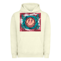 Pigment Pistachio western lightning bolt smiling face turquoise Urban Hoodie - BarkalooDesign