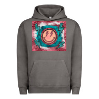 Pigment Tornado western lightning bolt smiling face turquoise Urban Hoodie - BarkalooDesign