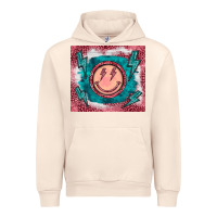 Sandshell western lightning bolt smiling face turquoise Urban Hoodie - BarkalooDesign