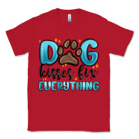 Red dog kisses fix everything Classic Tee - MaliasSmallBusiness