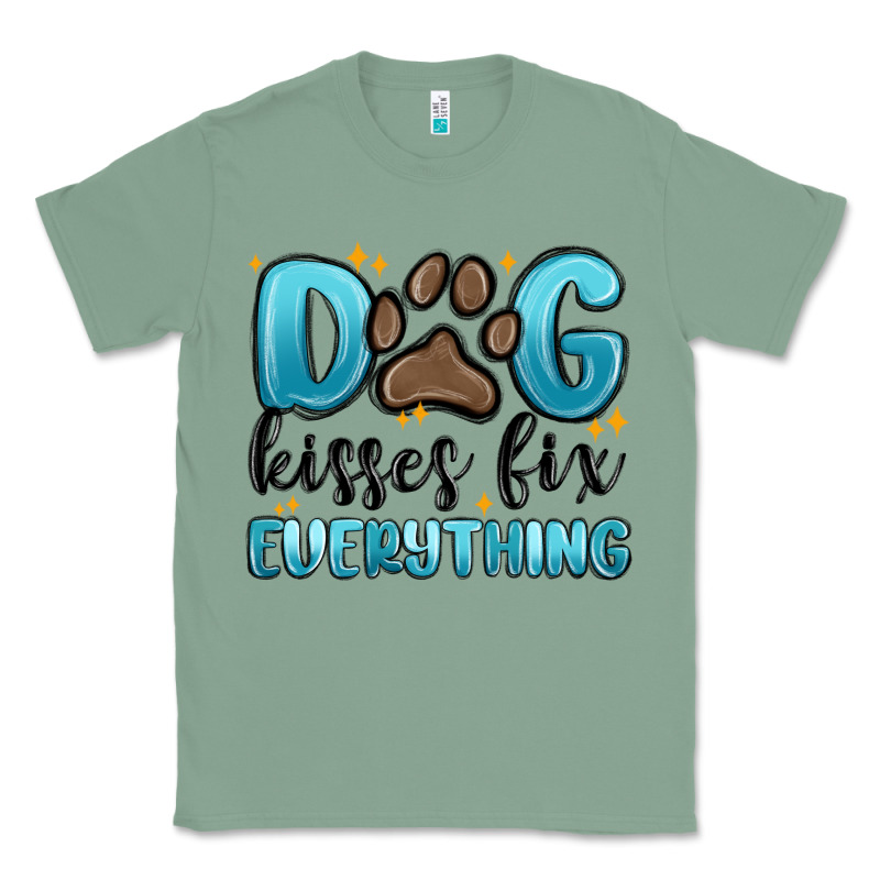 Dog Kisses Fix Everything Classic Tee by MaliasSmallBusiness | Teevron