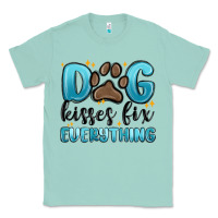 Seafoam dog kisses fix everything Classic Tee - MaliasSmallBusiness