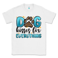 White dog kisses fix everything Classic Tee - MaliasSmallBusiness