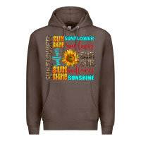 Coffee sunflower sunshine Premium Hoodie - AdoDesignShop