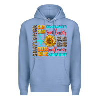 Colony Blue sunflower sunshine Premium Hoodie - AdoDesignShop