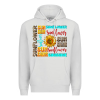 Dove Grey sunflower sunshine Premium Hoodie - AdoDesignShop
