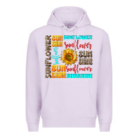 Lilac sunflower sunshine Premium Hoodie - AdoDesignShop