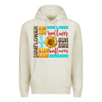 Oatmeal Heather sunflower sunshine Premium Hoodie - AdoDesignShop