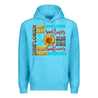 Ocean Blue sunflower sunshine Premium Hoodie - AdoDesignShop