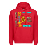 Red sunflower sunshine Premium Hoodie - AdoDesignShop