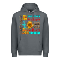 Rock sunflower sunshine Premium Hoodie - AdoDesignShop