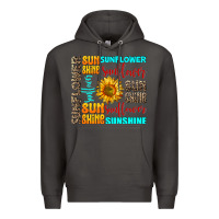 Smoke sunflower sunshine Premium Hoodie - AdoDesignShop