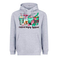 Heather Grey certified nursing assistant coffee cups Heavyweight Hoodie - Zillion Design Studio