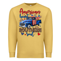 Antique Gold American heart southern soul truck Premium Sweatshirt - Neo Western