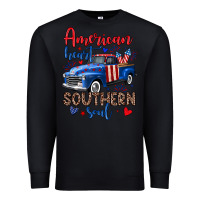 Black American heart southern soul truck Premium Sweatshirt - Neo Western