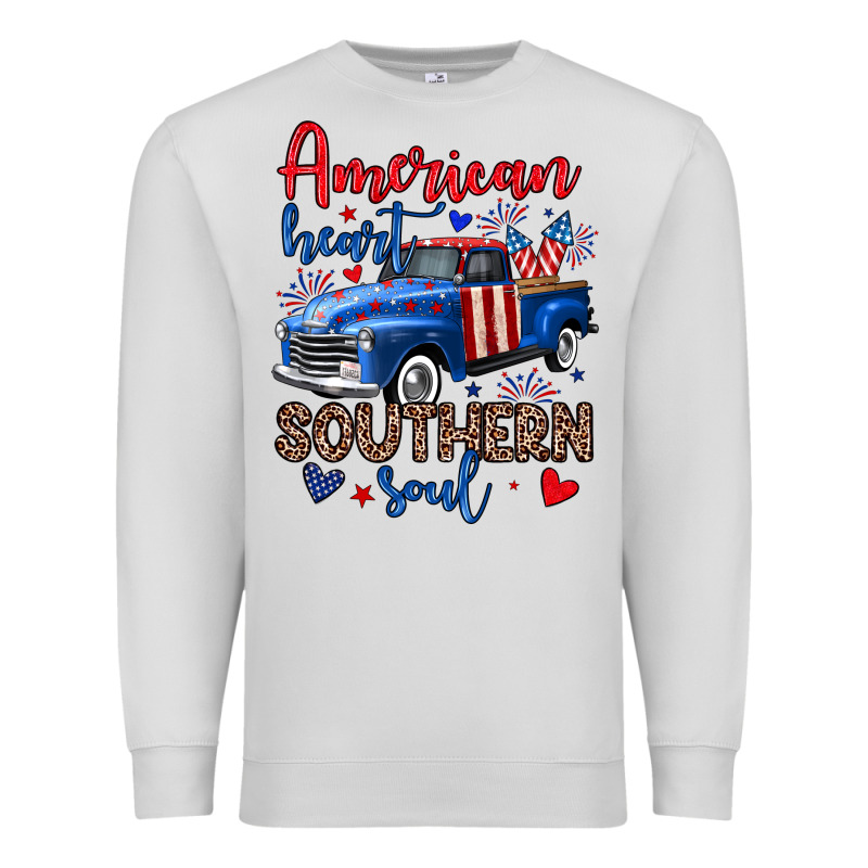 American Heart Southern Soul Truck Premium Sweatshirt by Neo Western | Teevron