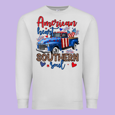 American Heart Southern Soul Truck Premium Sweatshirt Designed By Neo Western