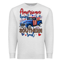 Oatmeal Heather American heart southern soul truck Premium Sweatshirt - Neo Western