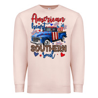 Pale Pink American heart southern soul truck Premium Sweatshirt - Neo Western