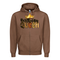 Chestnut birthday queen Zipper Hoodie - MaliasSmallBusiness
